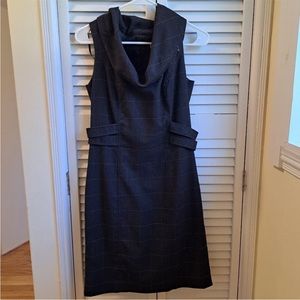 Worthington grey cowl neck dress Size 4